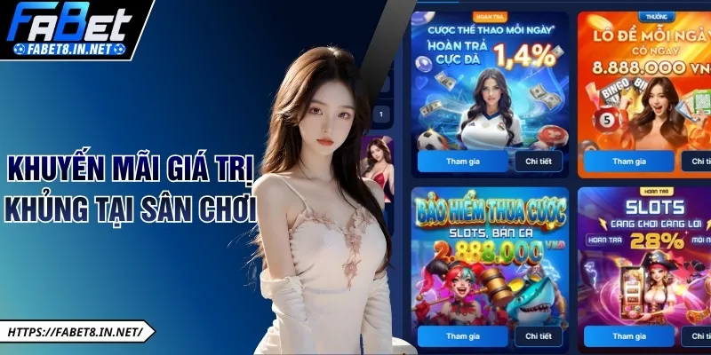 Khuyến mãi giá trị khủng tại sân chơi