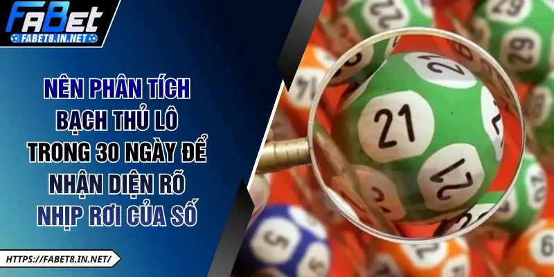 Nên phân tích bạch thủ lô trong 30 ngày để nhận diện rõ nhịp rơi của số